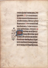 Medieval Manuscript;- 15th. Century