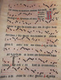Music Manuscript 15th. Century