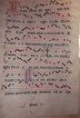 Music Manuscript 15th. Century